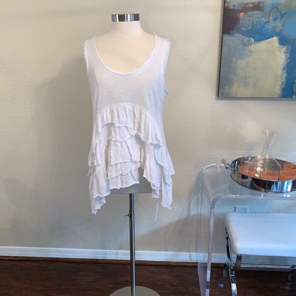 Anthropologie Meadow Rue White Petticoat Tank - Picture 4 of 15
